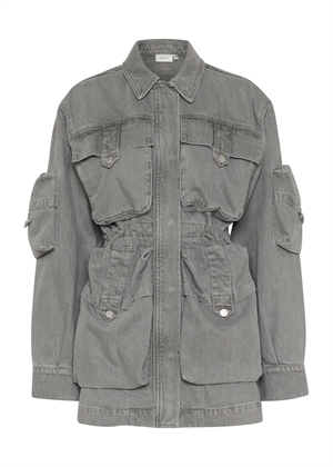 Nynne skjorte jakke Light Grey Wash Gestuz 